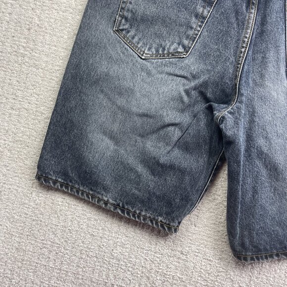 Vintage Guess Jeans USA Shorts Sz 36 Baggy Wide Leg Canada Made Skater Retro - Picture 11 of 12
